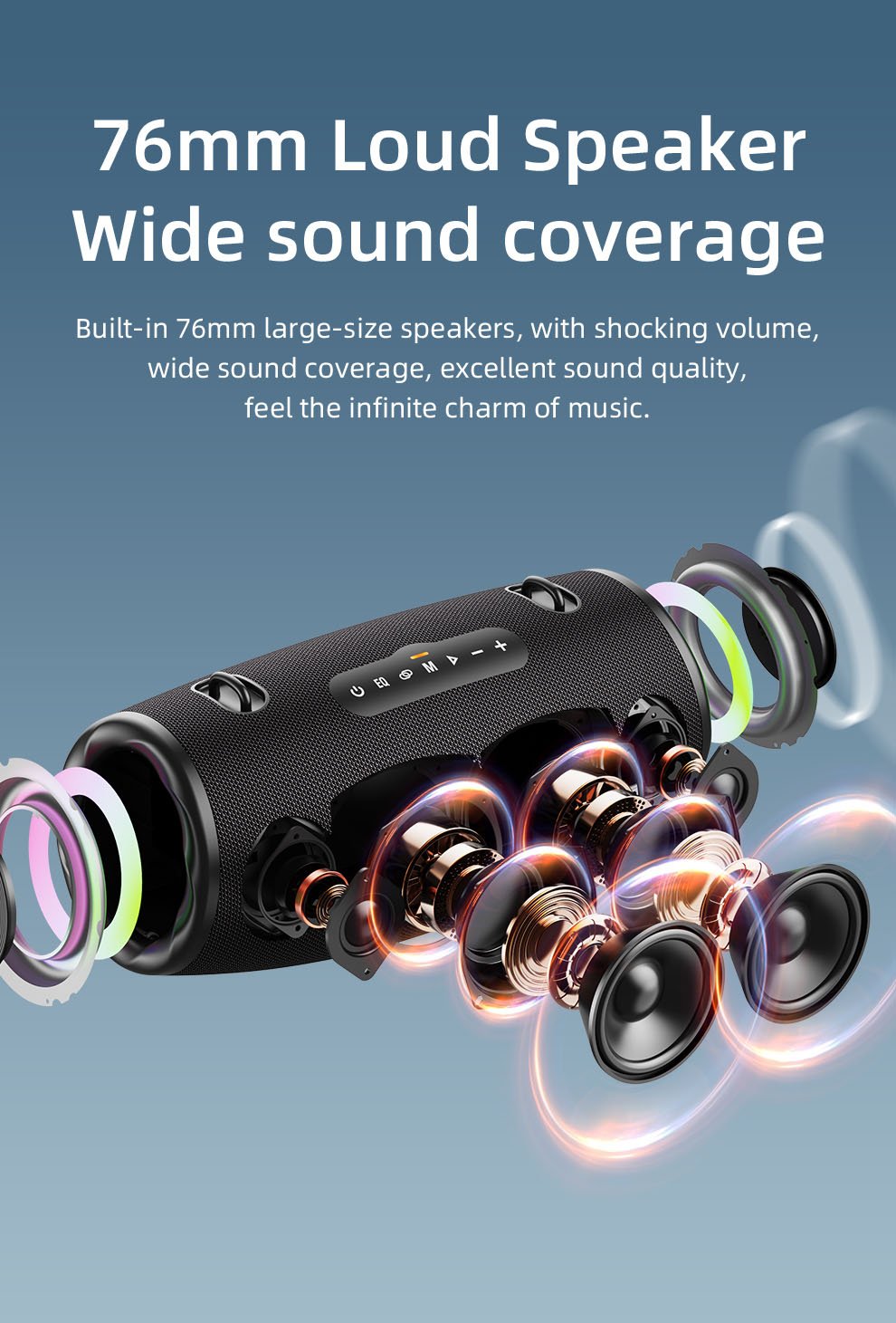 Zealot S87 Bluetooth Speaker 80W - PhoniqTech