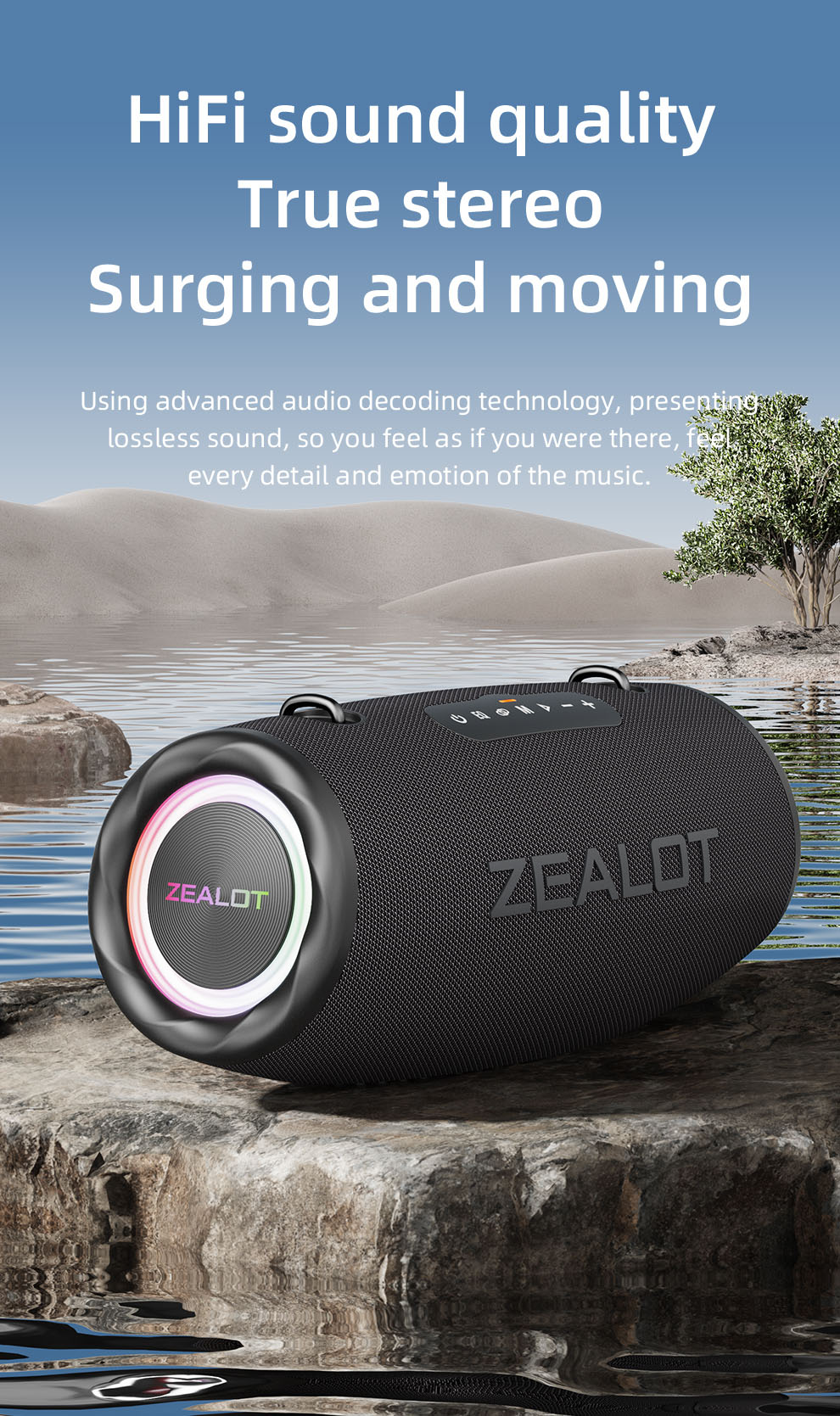 Zealot S87 Bluetooth Speaker 80W - PhoniqTech