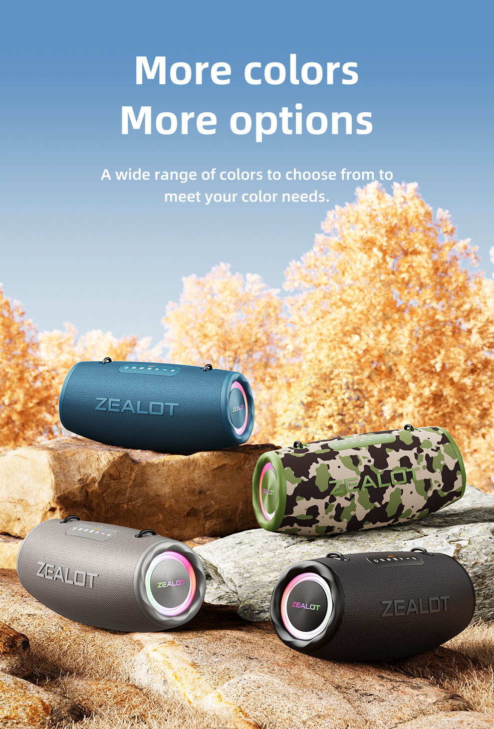 Zealot S87 Bluetooth Speaker 80W - PhoniqTech