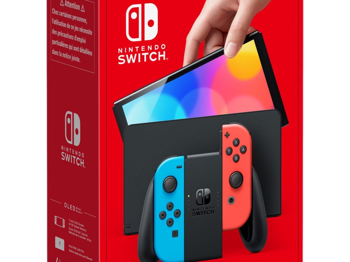 Nintendo Switch – OLED Model (Neon Blue/Red) - PhoniqTech